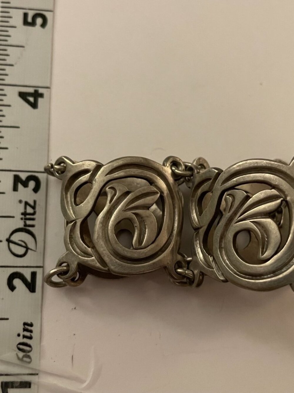 Vintage Sterling Silver Bracelet Taxco 980 62 grams RARE 7" 1930-40s 98% Silver - Picture 12 of 13